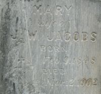 Grave of Mary Jacobs