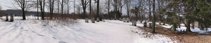 Panorama of Needham cemetery