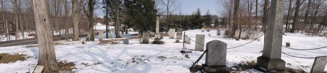 Panorama of Needham cemetery