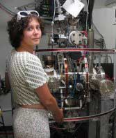 A graduate student in the lab