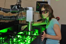 Post-doc hard at work in the JRM Lab