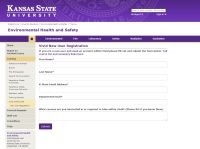 K-State training registration page