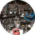 A typical optical bench